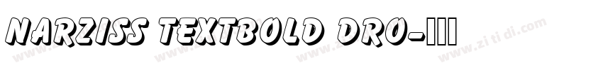 Narziss TextBold Dro字体转换